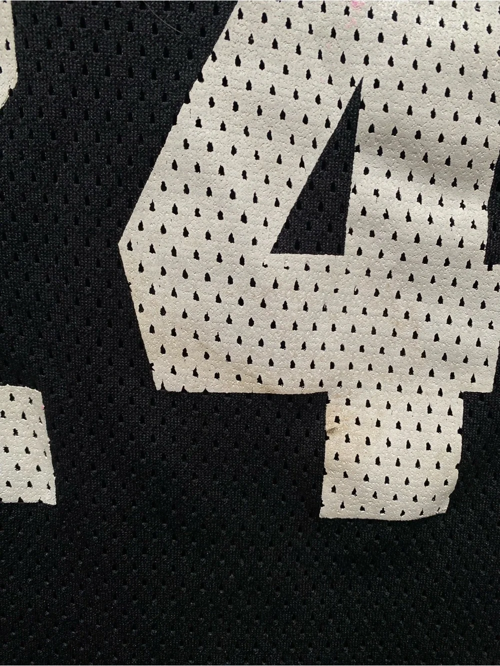 Kids Black Baseball Jersey with White Piping and Number 24